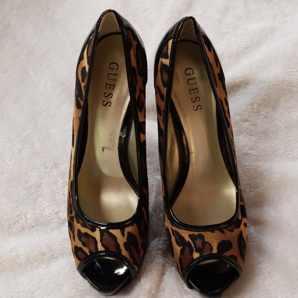 GUESS leopard stilettos
